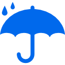 protection-symbol-of-opened-umbrella-silhouette-under-raindrops-1